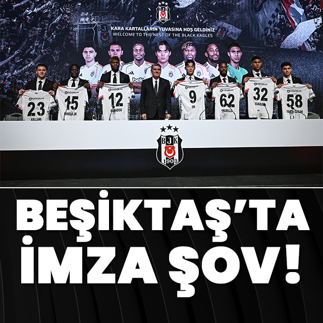 Beşiktaş’ta imza şov!