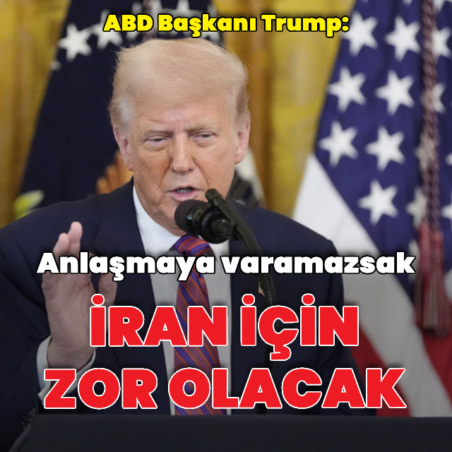 "İran'la bir anlaşma yapmamız gerekiyor"