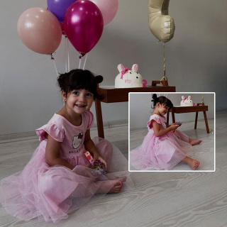 3 yaşındaki Melinda yürekleri kavurdu!