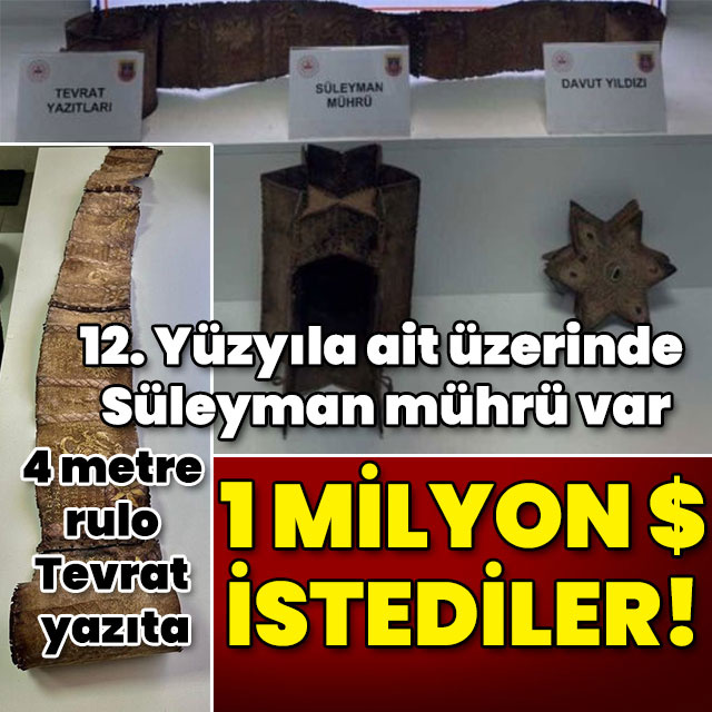 12. Yüzyıla ait üzerinde Süleyman mührü var! 4 metrelik rulo yazıt için 1 milyon dolar!