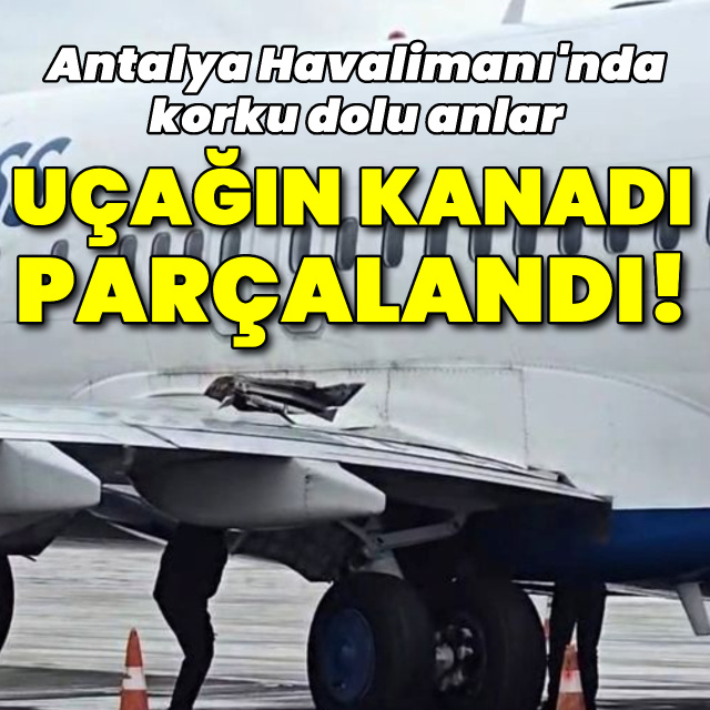 Uçağın tekerleği çıktı! Yolcular tahliye edildi!