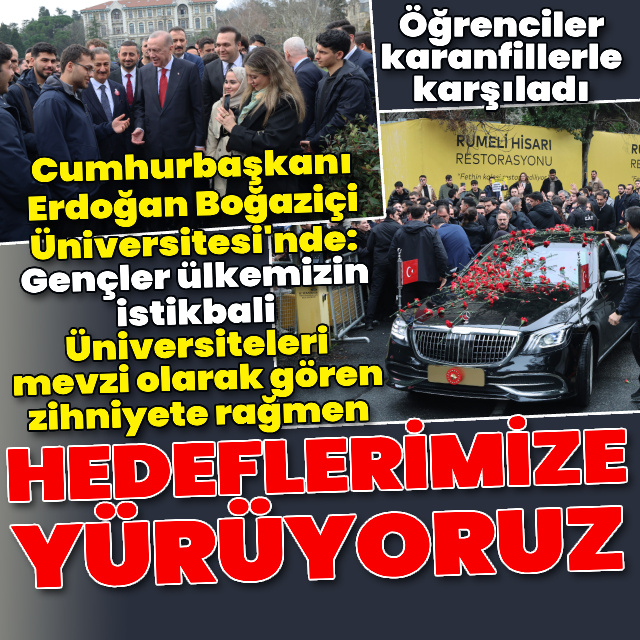 Cumhurbaşkanı Erdoğan'dan açıklamalar