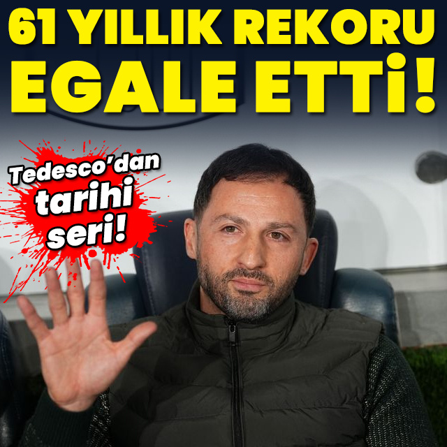 61 yıllık rekoru egale etti!