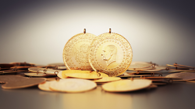 Altında ibre yukarı yönlü