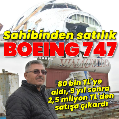 Sahibinden satılık Boeing 747
