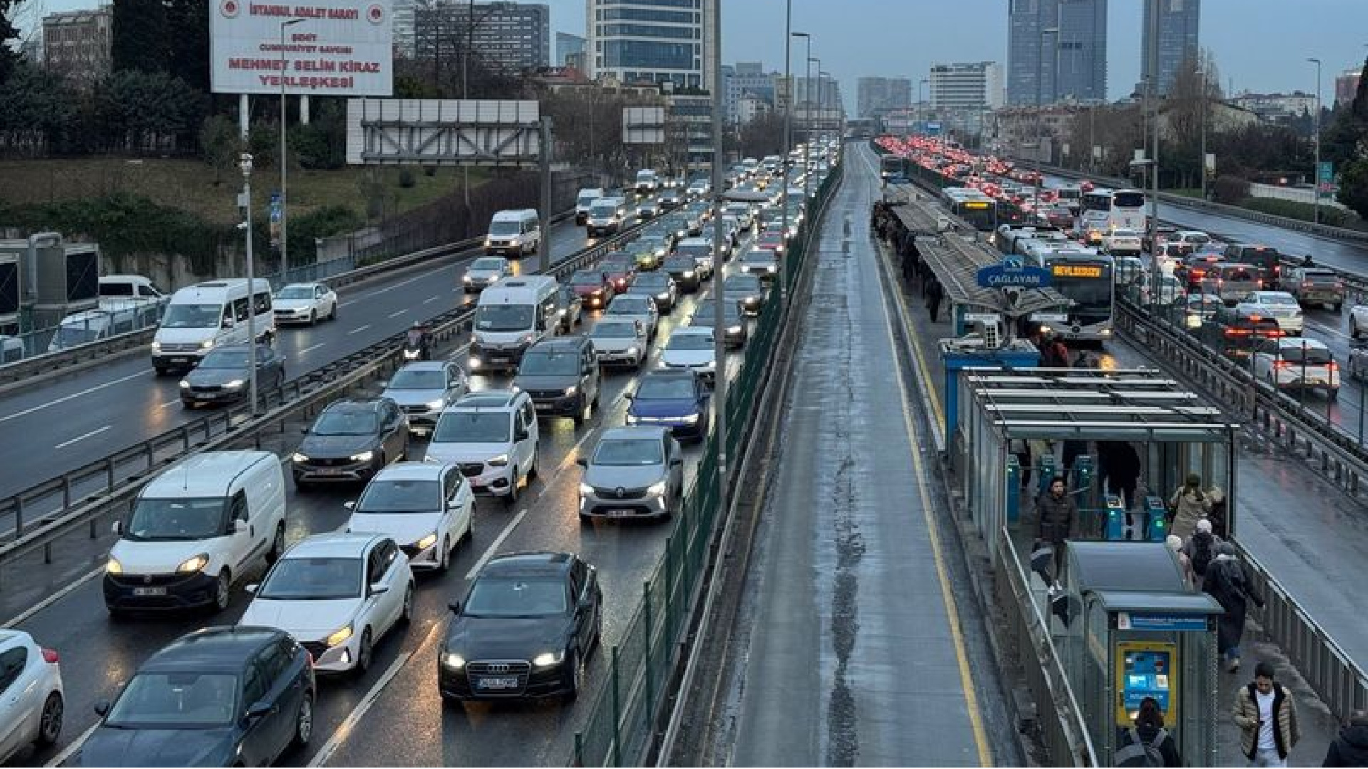 İstanbul'da trafik çilesi