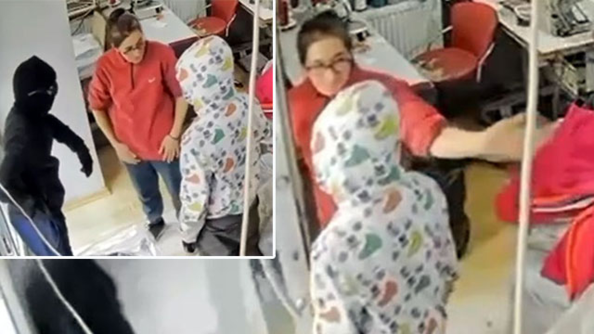 Terzi Fatma, Hırsızlık Girişiminde Bulunan Şüphelilerden Birini Tokatlayarak Dükkandan Attı