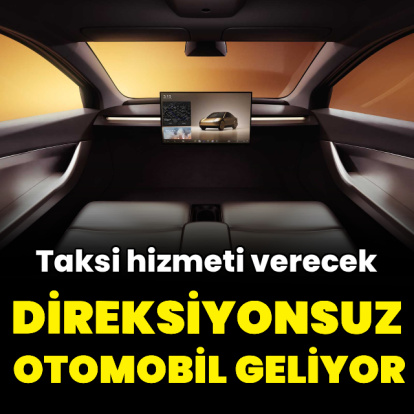 Direksiyonsuz otomobil için düğmeye basıldı