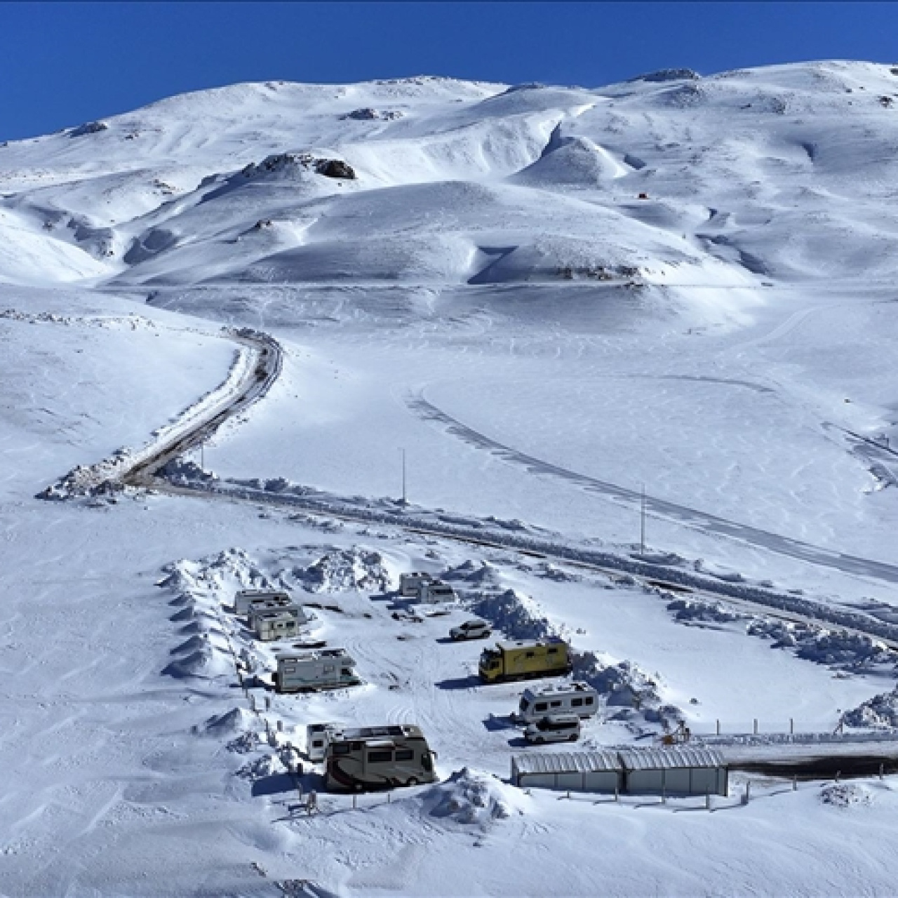 Karavan tutkunu kayakseverlerin yeni rotası Erciyes oldu
