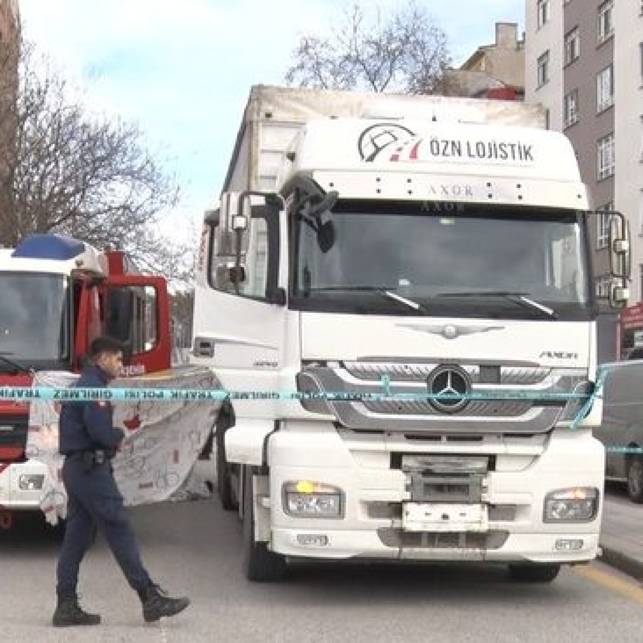 Kahreden kaza! Geriye bastonu kaldı!