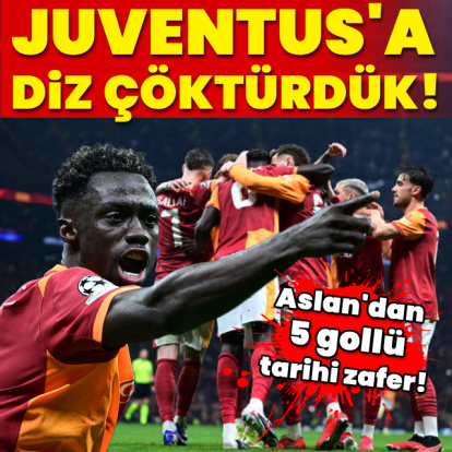 Galatasaray'dan Juve karşısında tarihi galibiyet!