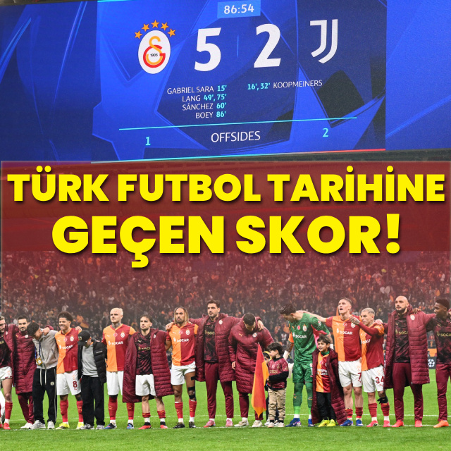 Galatasaray'dan Türk futbol tarihine geçen skor!