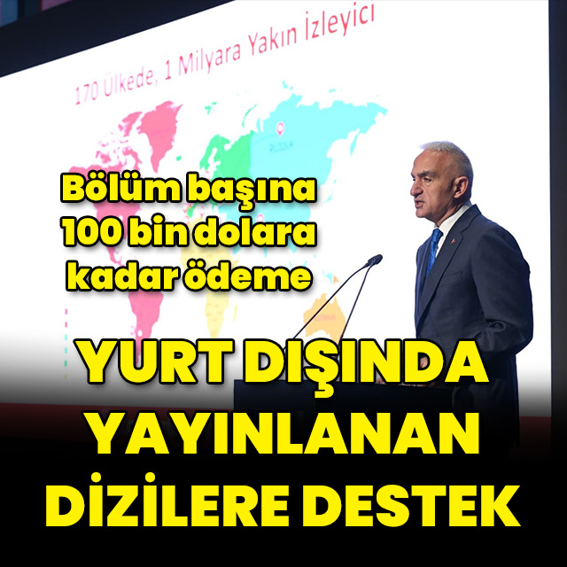 Yurt dışında yayınlanan dizilere destek