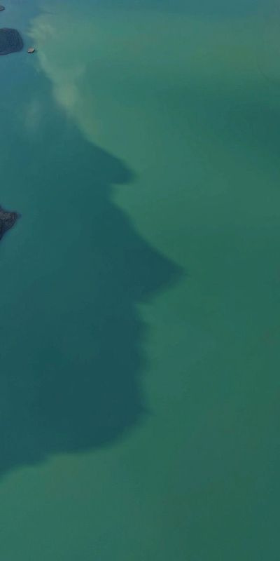 Baraj doldu, silüet ortaya çıktı