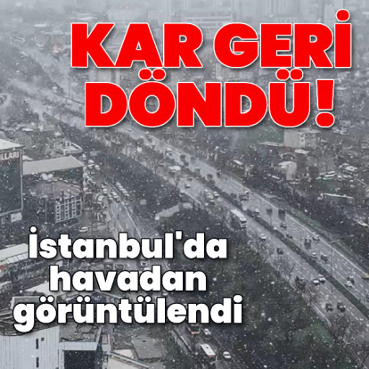 İstanbul'da kar yağışı başladı!