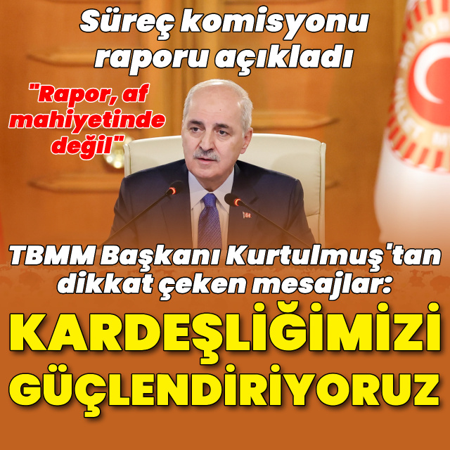 Süreç komisyonu raporu açıklandı