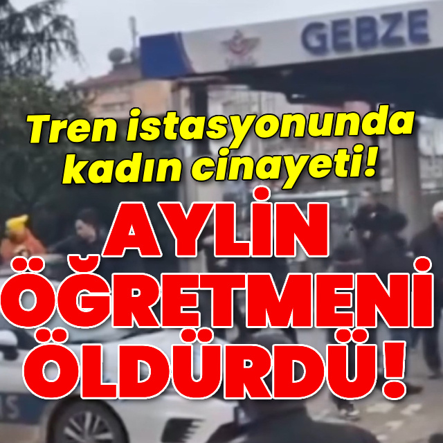Tren istasyonunda kadın cinayeti!