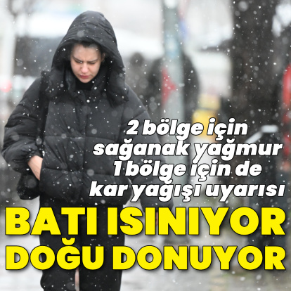 Sağanak yağmur ve kar yağışı uyarısı! Batıda sıcaklıklar artıyor