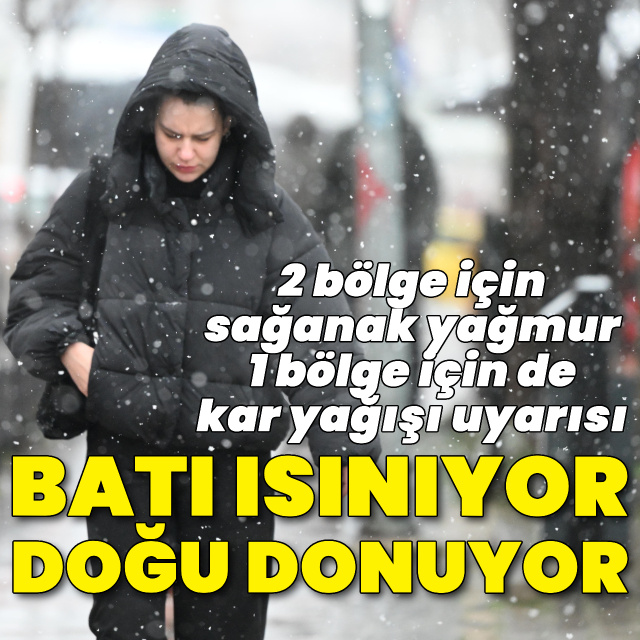 Sağanak yağmur ve kar yağışı uyarısı! Batıda sıcaklıklar artıyor