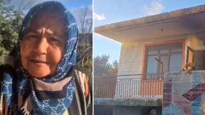 Yaşlı kadının evinde çıkan yangın ağlattı!