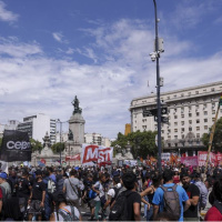Arjantin'de çalışma reformu yasa tasarısına protesto