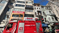 Şişli'de 9 katlı binada yangın!