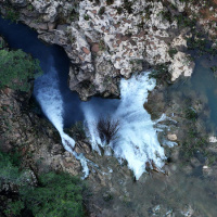 Uzunluğu 2 km... Yağışlarla canlandı