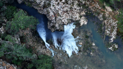 Uzunluğu 2 km... Yağışlarla canlandı