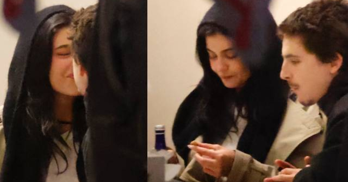 'Kürk Mantolu Madonna' Kitabı ile Kylie Jenner ve Timothee Chalamet Pizzacıda