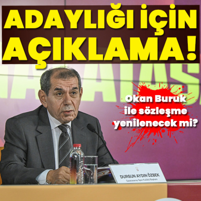 Dursun Özbek'ten adaylık açıklaması!