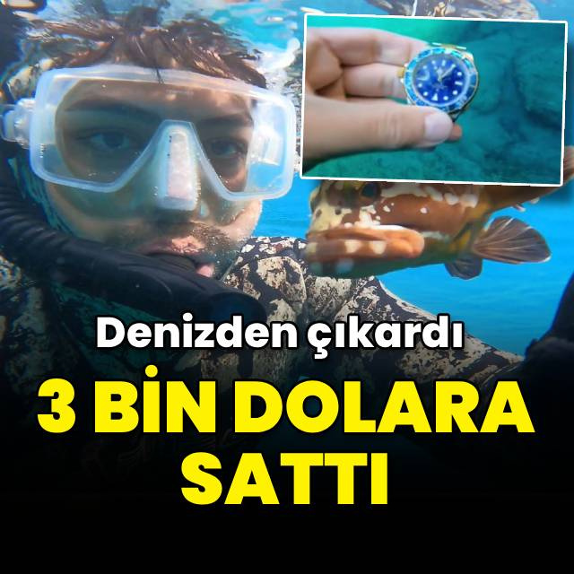Denizden çıkardı, 3 bin dolara sattı