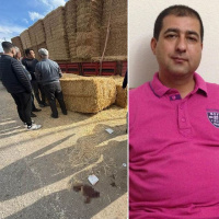 Yürürken saman balyaları öldürdü!