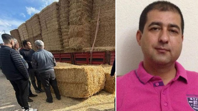 Yolda yürüyordu! Saman balyaları öldürdü!