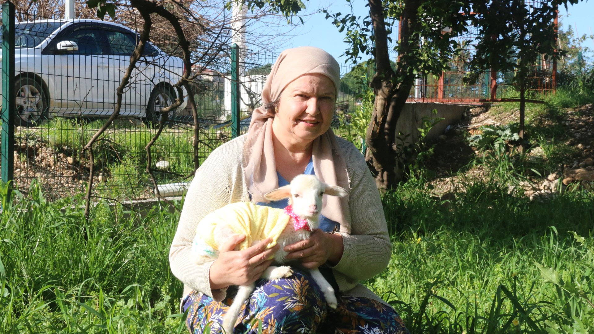 Antalya'da Meliha Erten, Bebek Gibi Büyüttüğü Kuzusu Naciye'yi Yanından Ayırmıyor