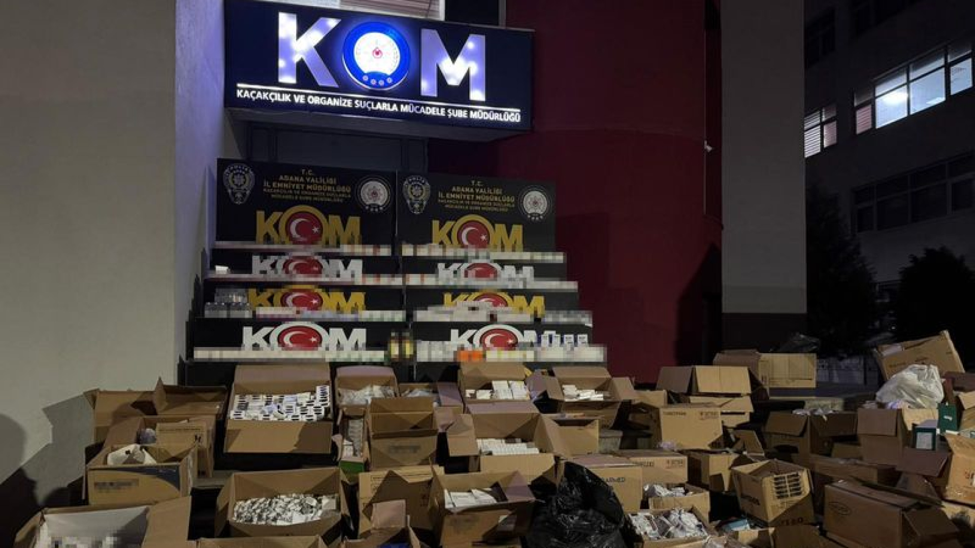 Adana'da Dev Operasyon: 1 Milyon 123 Bin Kaçak İlaç Ele Geçirildi, Bir Kişi Tutuklandı