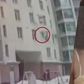 Yedinci kattan düşen çocuğu havada yakaladı