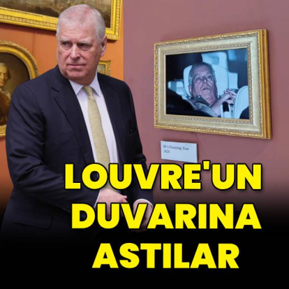 Şok anı fotoğrafı Louvre'a asıldı