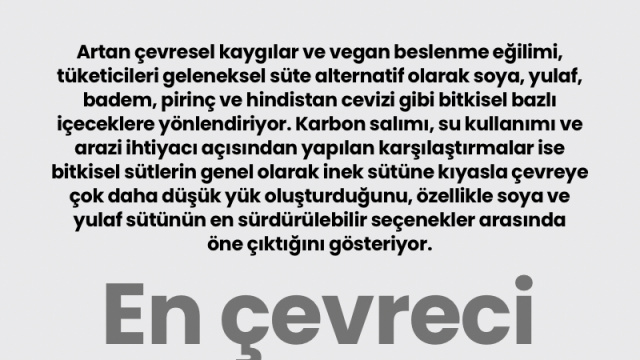 En çevreci süt hangisi?