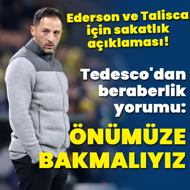 "Yazık oldu, önümüze bakmalıyız!"