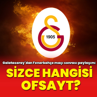 Galatasaray'dan Fenerbahçe maçı sonrası paylaşım!