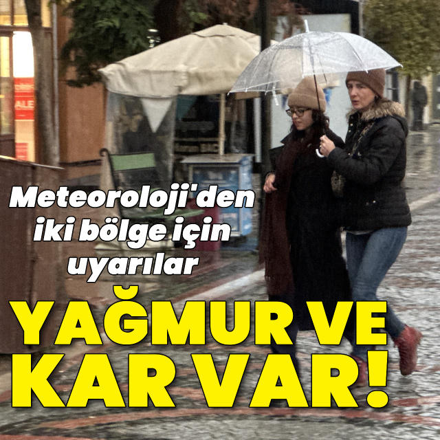 Trakya ve Doğu Anadolu için uyarı! Sağanak yağmur ve kar yağışı