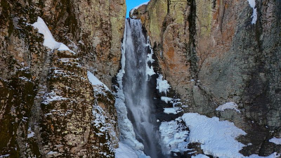 Eriyen kar sayesinde yeniden canlandı