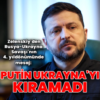 Zelenskiy: Putin hedefine ulaşamadı, Ukrayna'yı kıramadı