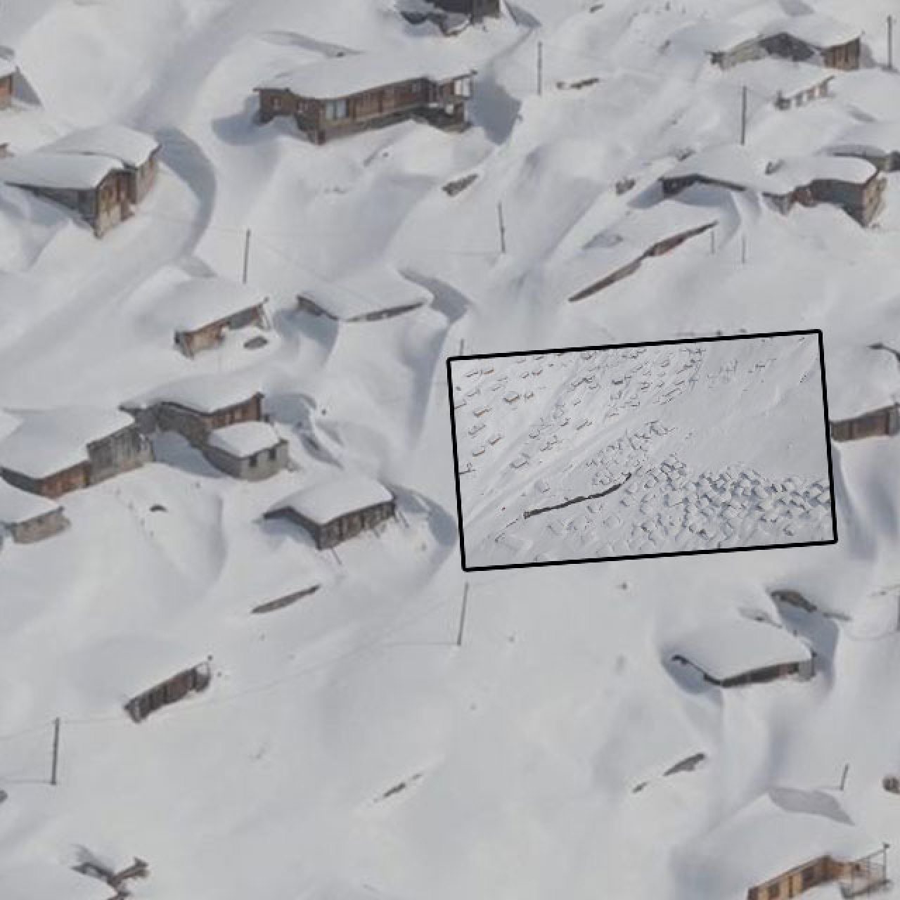 Ne New York ne Sibirya... Kar 3 metreyi buldu! Evler kayboldu!