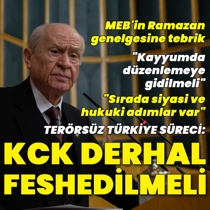 MHP lideri Bahçeli'den açıklamalar