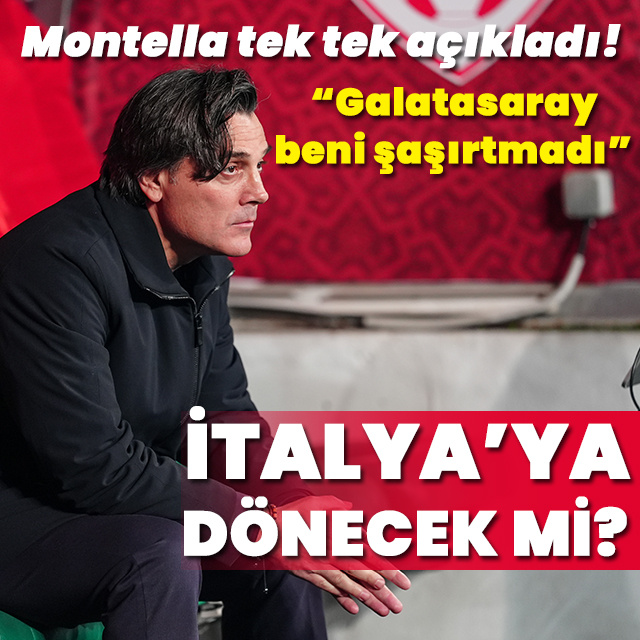 Vincenzo Montella'dan çarpıcı açıklama: İtalya'ya dönecek mi?