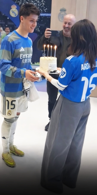 Maç sonrası sürpriz kutlama