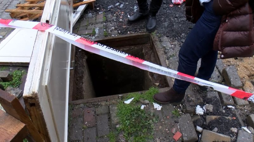 Kapağı çalınan rögara düştü!