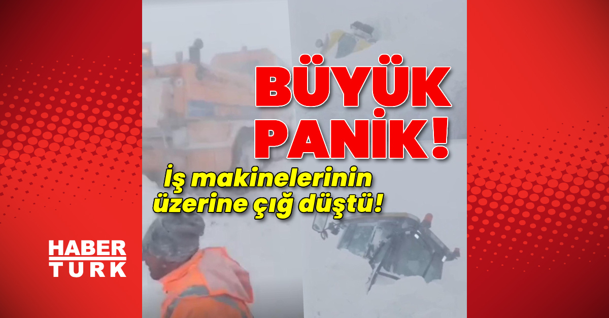 'Ardahan' İş Makinalarının Üzerine Çığ Düşme - Karla Mücadele Ekipleri