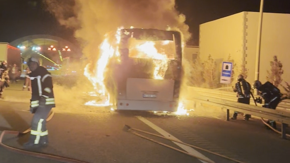 Tünel girişinde küle döndü!